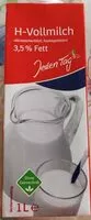 Mängden socker i H-Vollmilch 3,5% Fett