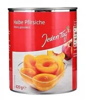 Mängden socker i Konserve - Frucht - Pfirsiche (halbe Frucht)