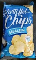 Mängden socker i Kartoffel Chips Gesalzen