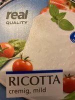 Mängden socker i Ricotta cremig,mild