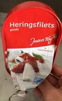 Mängden socker i Heringsfilet, geteilt, in Tomatensauce