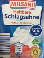 Mängden socker i Haltbare Schlagsahne