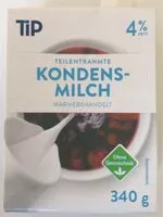 Mängden socker i Kondensmilch