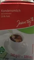 Mängden socker i Kondensmilch