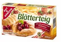 Mängden socker i Blätterteig