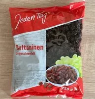 Mängden socker i Sultaninen ungeschwefelt