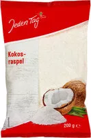 Mängden socker i Kokosraspel