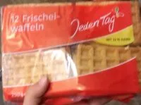 Mängden socker i 12 frischei waffeln
