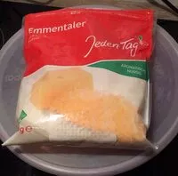 Mängden socker i Emmentaler, gerieben