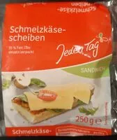 Mängden socker i Schmelzkäsescheiben Sandwich
