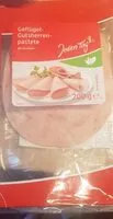 Mängden socker i Geflügel Gutsherrenpastete