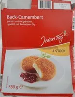 Mängden socker i Back-Camembert