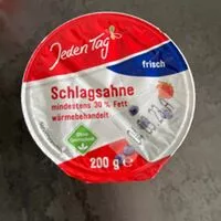 Mängden socker i Schlagsahne