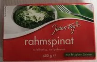 Mängden socker i Rahmspinat, tagelfertig, tiefgefroren