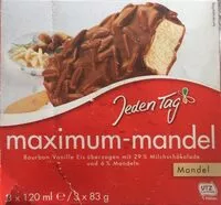 Mängden socker i Maximum-mandel