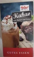 Mängden socker i Kakao zum Backen und Trinken