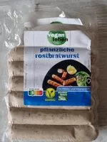 Mängden socker i Pflanzliche rostbratwurst