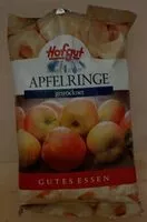 Mängden socker i Apfelringe getrocknet