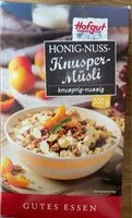 Mängden socker i Honig-Nuss Knuspermüsli