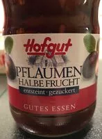 Mängden socker i Pflaumen halbe Frucht