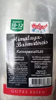 Mängden socker i Himalaya-Basmatireis