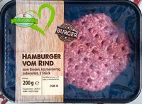 Mängden socker i Hamburger vom Rind