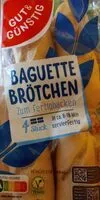 Mängden socker i Baguette Brötchen