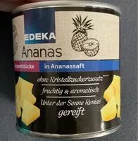 Mängden socker i Ananas in Ananassaft