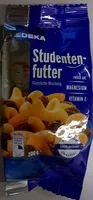Mängden socker i Studentenfutter