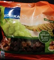 Mängden socker i Sultaninen ungeschwefelt