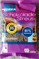 Mängden socker i Schokoladen Streusel