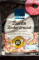 Mängden socker i Zuckerstreusel