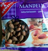 Mängden socker i Mandeln, ganz