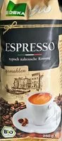 Mängden socker i Edeka Bio Espresso