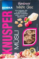 Mängden socker i Knusper Müsli Himbeer White Choc