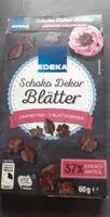Mängden socker i Schoko Dekor Blätter