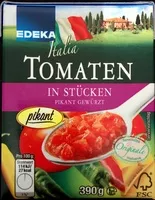 Mängden socker i Tomaten in Stücken pikant gewürzt