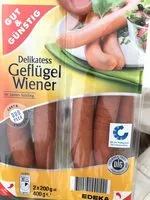 Mängden socker i Delikatess Geflügel Wiener