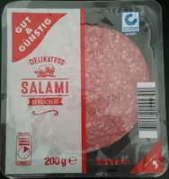 Mängden socker i Delikatess Salami geräuchert