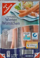 Mängden socker i EDEKA Gut&Günstig Delikatess Wiener Würstchen