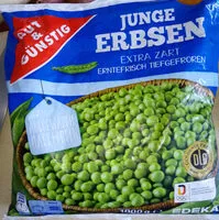 Mängden socker i Junge Erbsen