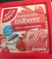Mängden socker i Fruchteiscreme Erdbeere