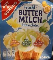 Mängden socker i Frucht-Buttermilch Hörnchen