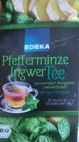Mängden socker i Teebeutel Pfefferminze Ingwer