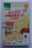 Mängden socker i Allgäuer Emmentaler in Scheiben
