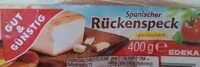 Mängden socker i Spanischer Rückenspeck