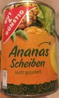Mängden socker i Ananas Scheiben