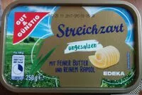 Mängden socker i Streichzart ungesalzen