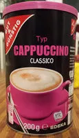 Mängden socker i Typ Cappuccino Classico