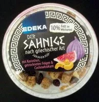 Mängden socker i Der Sahnige mit Korinthen, getrockneten Feigen & Cashewkrokant